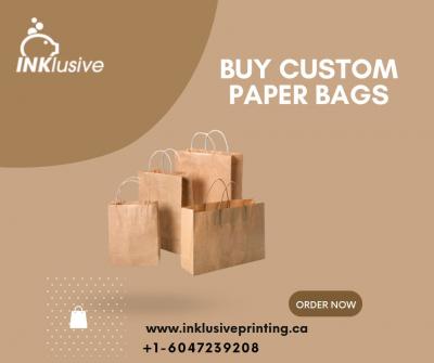 Buy Custom Paper Bags | Inklusive Printing