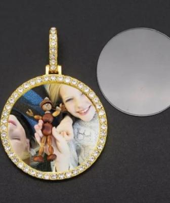 Personalized Circle Photo Necklace - Other Other