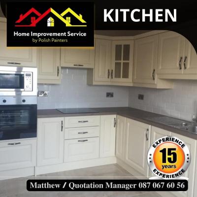 Kitchen Cabinets Repainting - Waterford Maintenance, Repair