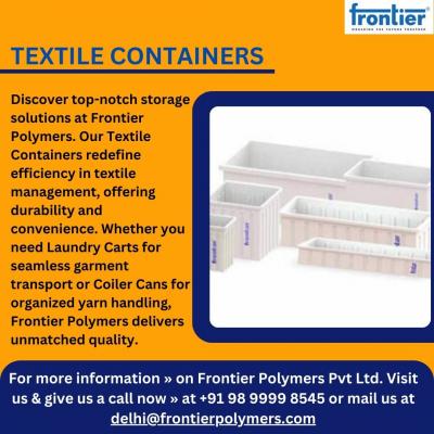 Textile Container | Laundry Carts | Coiler Can - Frontier Polymers