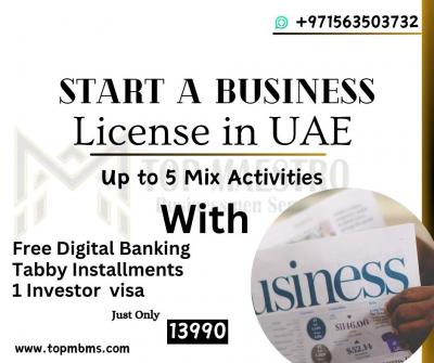 4 installments plan available start a business in UAE #0563503402