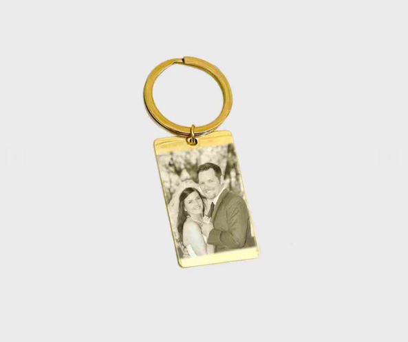 Personalized Rectangle Photo Keychain