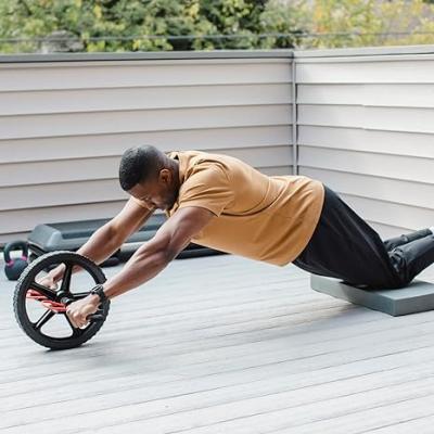 Lifeline Power Wheel for At Home Full Body Functional Fitness Strength including Abs & Core, - Delhi Tools, Equipment