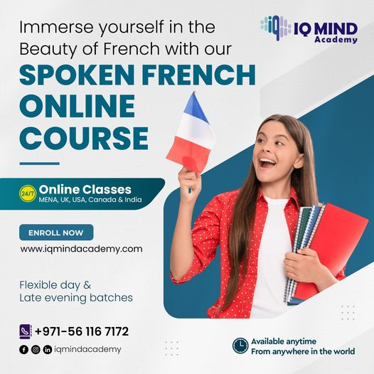Learn French Online with Excellence – IQ Mind Academy in Al Nahda - Dubai Tutoring, Lessons