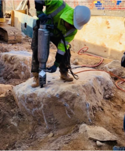 Rock Breaking, Splitting & Removal Services in NYC