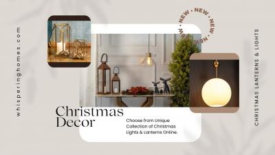 Shop Christmas Lanterns & Lights Decor Online | Whispering Homes 