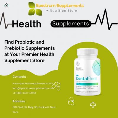 Find Probiotic and Prebiotic Supplements at Your Premier Health Supplement Store