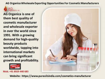 AG Organica Wholesale Exporting Opportunities For Cosmetic Manufacturers 