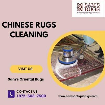 Connect with Sam's Oriental Rugs for Chinese Rugs Cleaning.