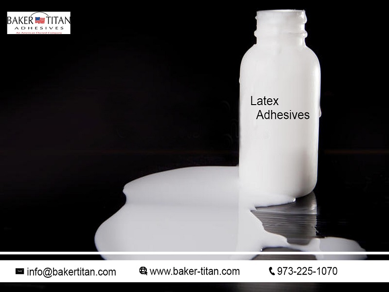 What are the industrial applications of latex adhesives?