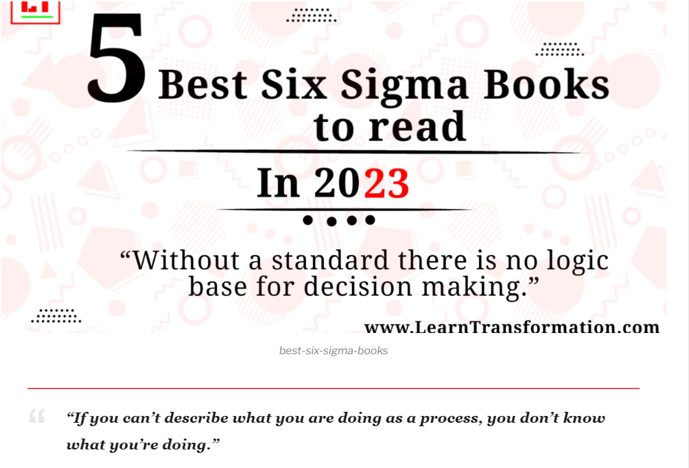 Books On Six Sigma-5 Must-Read Books For Leaders - Gurgaon Other