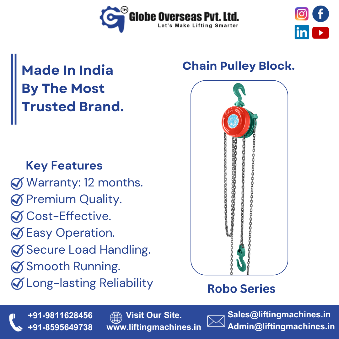 chain pulley blocks - Delhi Industrial Machineries