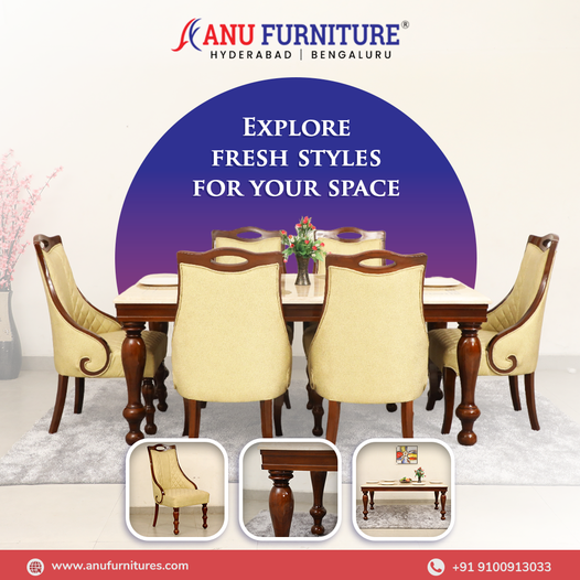 Best Dining Room Furniture in Hyderabad - Anu Furniture - Hyderabad Furniture