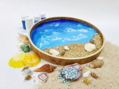 Create Your Seascape Wooden Tray With Magic Ten Art - Singapore Region Other