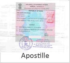 Apostille Birth certificate For Visa In India-