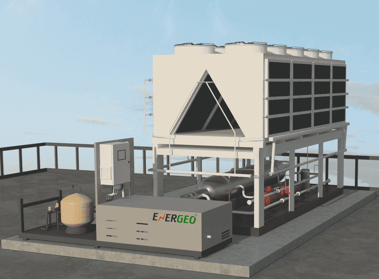 Adiabatic Cooling System For Chillers