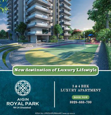  AIGIN Royal Park 3 & 4 BHK Apartments Await You In Ghaziabad