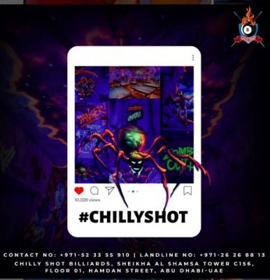 Elevate Your Game: Chilly Shot Billiards - Horror Snooker Hall Experience in Abu Dhabi