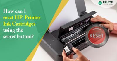 HP Printer Ink Cartridges using the secret button