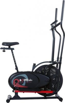 Body Rider Elliptical Machine and Stationary Bike with Seat and Easy Computer