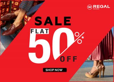 Step into Savings with 50% Off! Exclusive Footwear Sale at Regal Shoes for Men and Women - Delhi Clothing