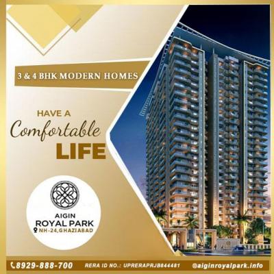  Explore 3&4 BHK Apartments At Aigin Royal Park In Ghaziabad | Call @ 8929888700