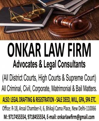 ADVOCATES AND LEGAL CONSULTANTS - Delhi Lawyer
