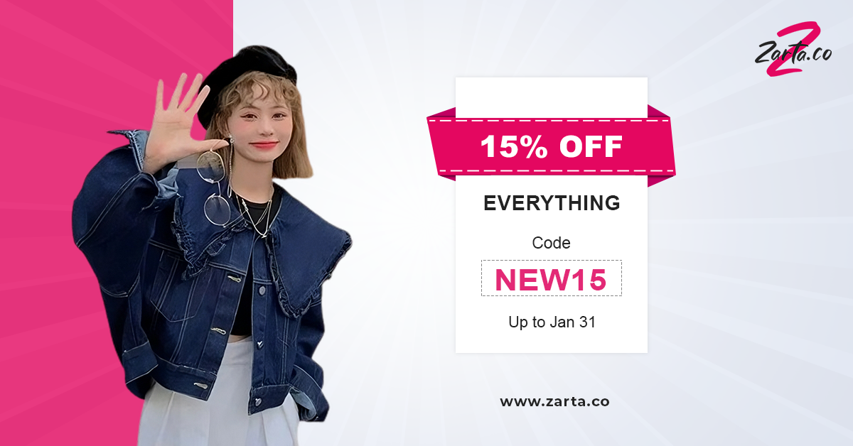 New Year, New You Sale at Zarta.co – Flat 15% with Coupon: NEW15 Across the Site