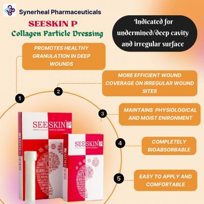 SEESKIN P COLLAGEN PARTICLES | Ideal for Deep Wounds | Synerheal Pharmaceuticals - Chennai Health, Personal Trainer