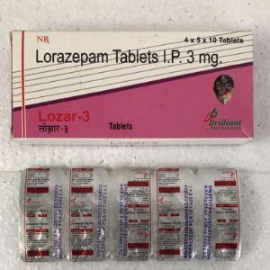 Treat Anxiety Issues: Lorazepam 3mg Tablets