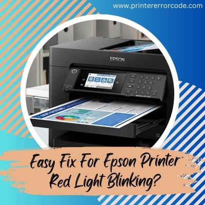 Easy Fix For Epson Printer Red Light Blinking?
