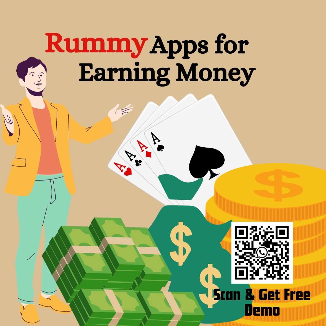 Develop Rummy Earning App Online - Mumbai Other