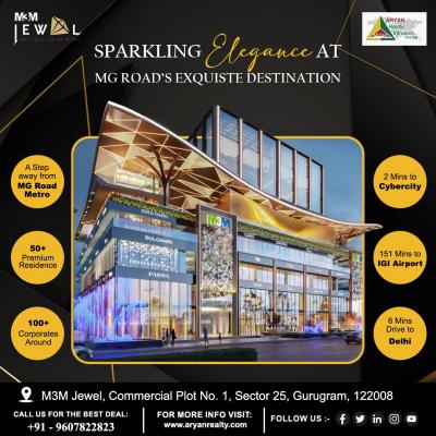 M3M MG Road Price | M3M Jewel in Sector 25, Gurgaon | Aryan Realty Infratech