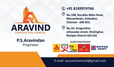 ARAVIND CONSTRUCTION CHEMICAL - Chennai Construction, labour