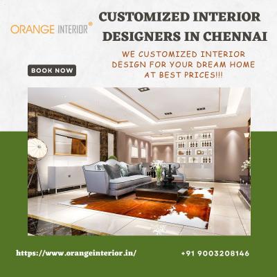 Customized Interior Designers and Decorators In Chennai - orange interior
