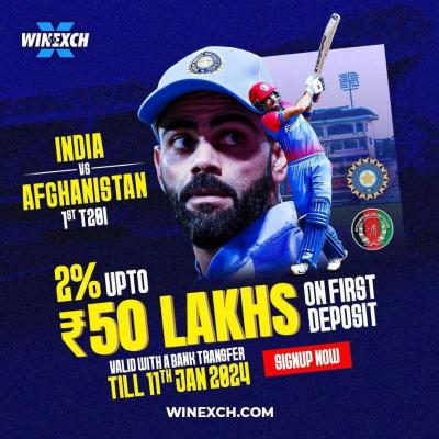 Real-time Updates: IND vs AFG 1st T20I Cricket Match Live Score - Winexch
