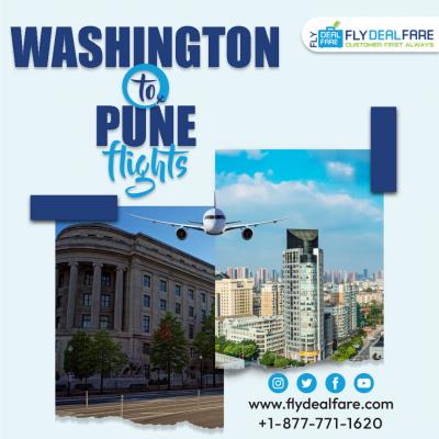 Get Huge Discount on Washington to Pune flights with FlyDealFare