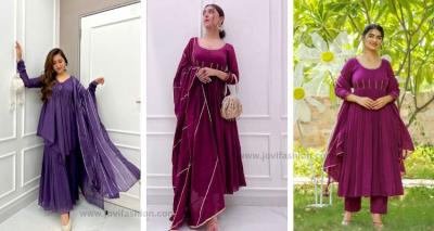 Shop Latest Designer Cotton Anarkali Suits for women at JOVI Fashion