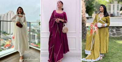 Latest Designer Cotton Anarkali Suits for Women at JOVI Fashion - Jaipur Clothing