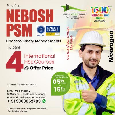 Overcoming Challenges  Navigating the Nebosh PSM   Course in Nicaragua - Dubai Other