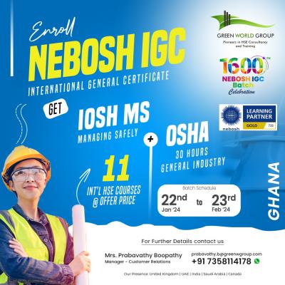 HSE  Training with Greater Responsibility - Nebosh Course in Ghana