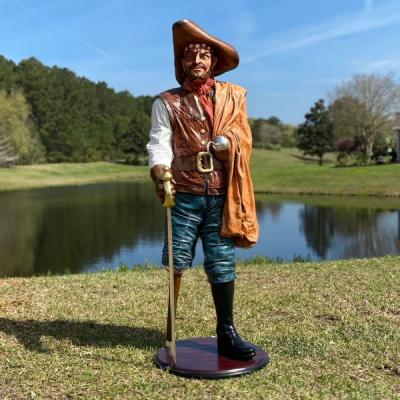 Peg Leg Pirate Statue Captain Hook Life Size