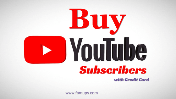 Buy YouTube Subscribers with Credit Card