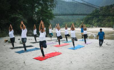 Aerial Yoga in rishikesh - Dehradun Health, Personal Trainer