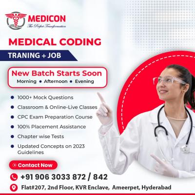 BEST MEDICAL CODING CPC CERTIFICAITON TRAINIGN INSTITUTE IN HYDERABAD AMEERPET