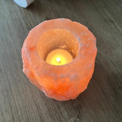 Himalayan Salt Lamp Tealight Holder - White Magic Candles
