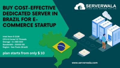 Buy Serverwala’s Cost-Effective Dedicated Server in Brazil for E-Commerce Startup