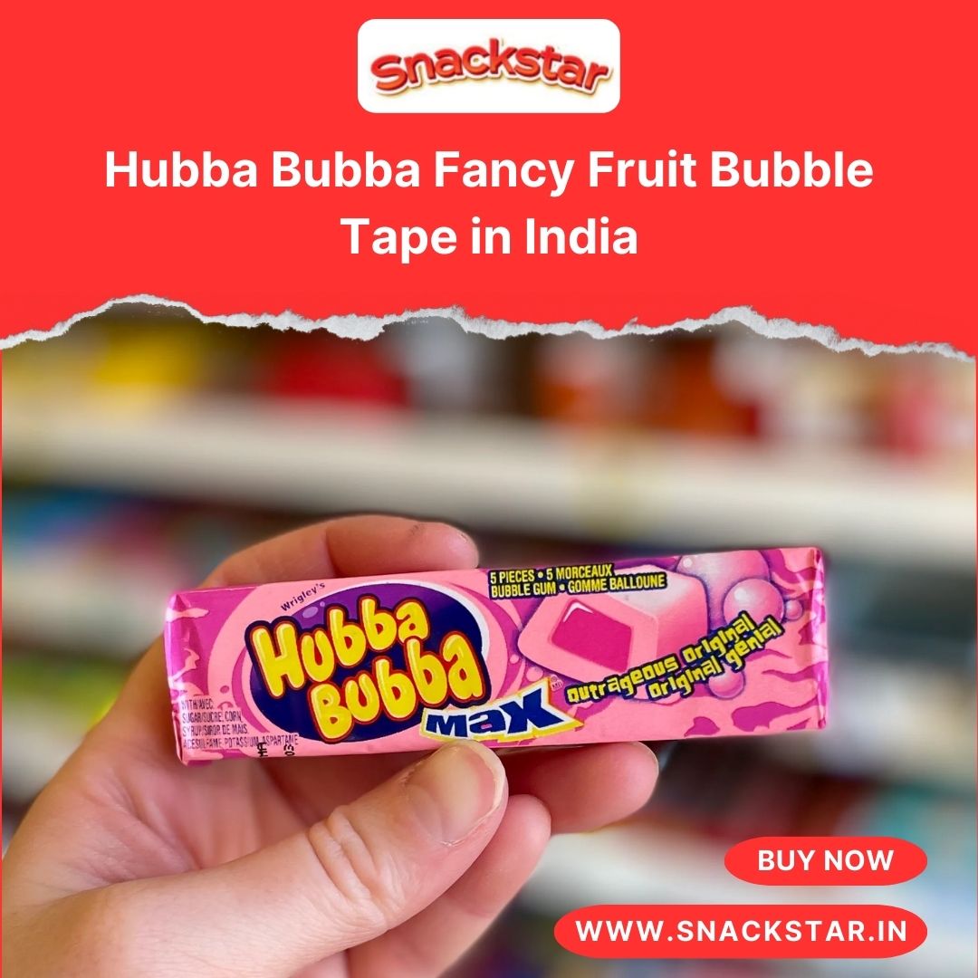 Hubba Bubba Fancy Fruit Bubble Tape in India | Snackstar