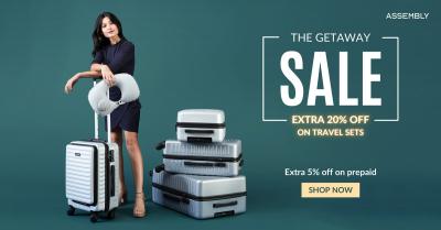 Your Next Adventure with Assembly Getaway Sale - Enjoy 20% Off on Stylish Luggage Sets!