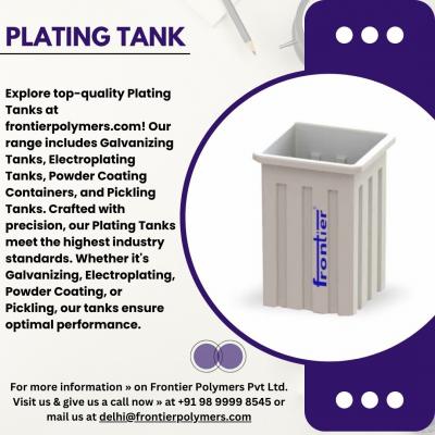 Plating | Electroplating Tank | Powder Coating Container  - Frontier Polymers